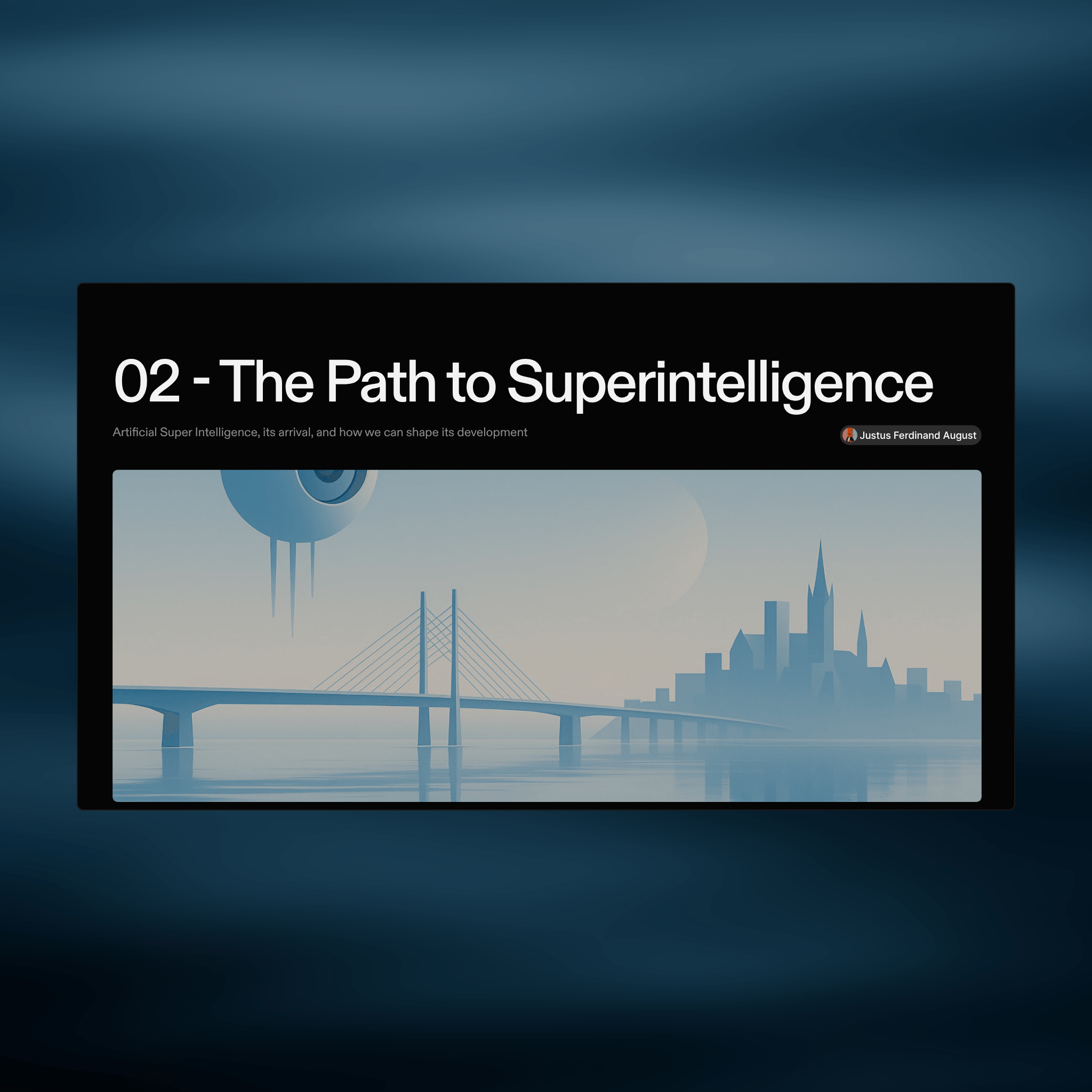 Folien aus dem Workshop „The Path to Superintelligence“