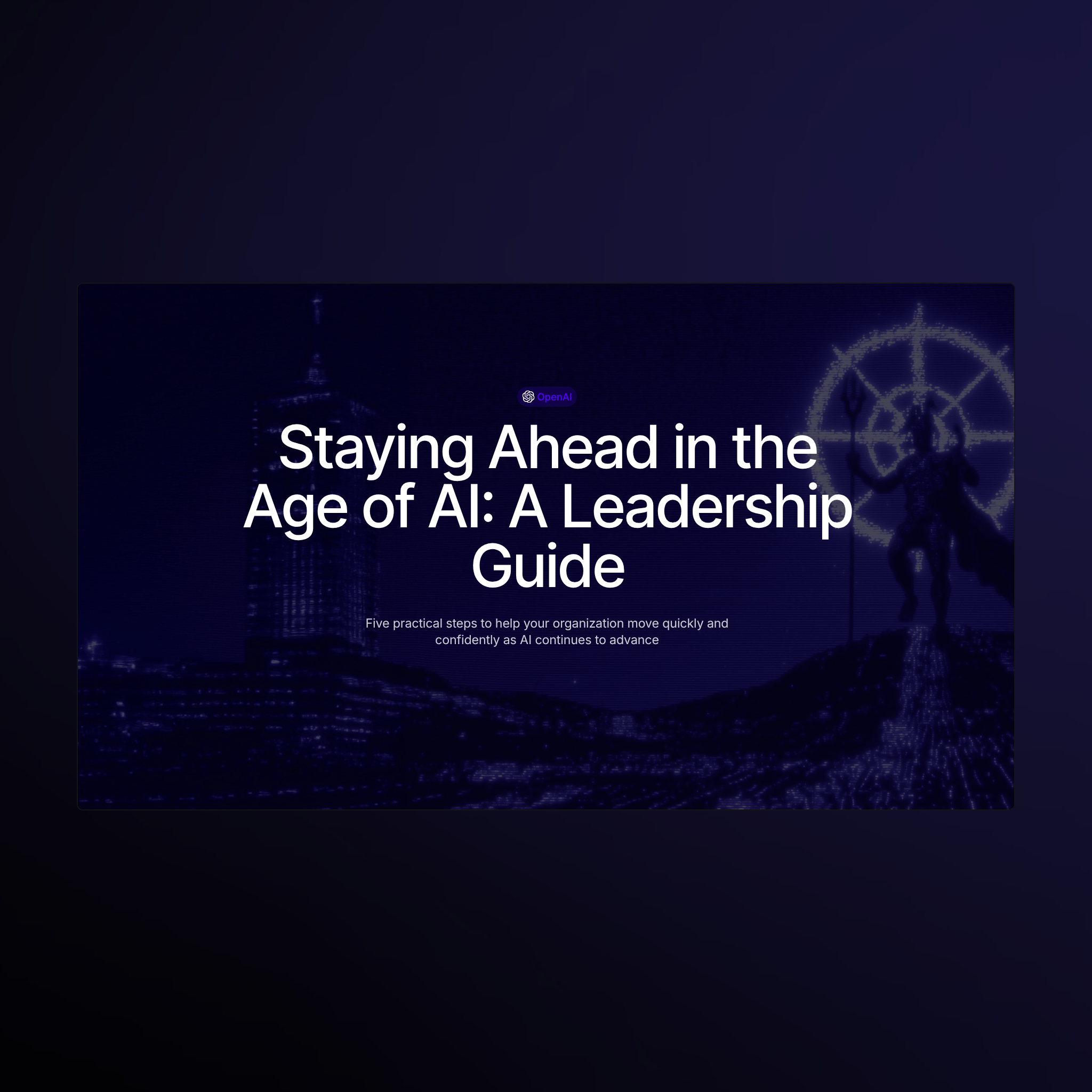 Folien aus einem führungsorientierten KI-Workshop